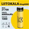 liitokala 1-40 pz LiitoKala KING6000 21700 6000 mah Batteria Ricaricabile 3.7 V 1C scarica batterie Ad Alta Potenza Per Apparecchi Ad Alta potenza