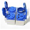 USBO Presa Multifunzione Impermeabile per Esterni con Scatola di Base, Compatibile con Prese AU, US, UK, EU, Germania, Francia, Brasile, Svizzera, Italia, Presa di Corrente AC Industriale