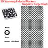 Creality Marcatori Fiduciali per Scansione 3D, Punti Magnetici con Diametro Interno 3mm ed Esterno 6mm per Scansione e Allineamento 3D