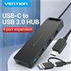 Vention USB HUB Splitter USB 3.0 2.0 a 4 porte con porta di alimentazione Micro USB Adattatore OTG multiplo ad alta velocità per computer portatile