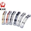 KAK 5pcs In Lega di Zinco di Cristallo di Vetro Maniglie Armadio Tira Cassetto Manopole Armadio Da Cucina Maniglie Per Mobili Maniglia con il Cristallo