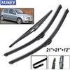 Xukey Kit set spazzole tergicristallo anteriore posteriore per Renault Clio 2 2005 2004 2003 2002 2001 2000 1999 1998 21 "21" 12 "