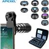 APEXEL 22X Kit teleobiettivo per iPhone Samsung 10in1 Set obiettivo fotocamera telefono obiettivo ampio filtro macro per accessori per telefoni cellulari