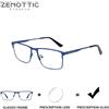 ZENOTTIC Occhiali da vista progressivi quadrati in lega ZENOTTIC per uomo Occhiali da vista ottici anti luce blu/fotocromatici