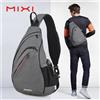 Mixi Zaino monospalla da uomo Borsa a tracolla da donna Borsa a tracolla USB Ragazzi Ciclismo Sport Viaggi Borsa alla moda versatile Scuola per studenti