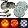 REWMTER 2 pezzi moto 1156 indicatori di direzione a LED luci posteriori lampada/coperchio obiettivo per Harley Sportster XL 1200 883 Dyna FXDF Fat Bob Softail