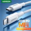 UGREEN Cavo UGREEN MFi 20W PD da USB C a Lightning per iPhone 14 13 12 Pro Max ricarica rapida per cavo iPad Mini Phone tipo C
