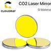 Cloudray Specchi Riflettenti in Silicio per Laser CO2 Cloudray per Incisore Laser, Lenti Riflettenti in Silicio Placcate Oro, Diametro. 19 20 25 30 38,1 mm