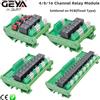 GEYA Modulo Relè 4/8/16 Canali 1 SPDT Montaggio su Guida DIN 12V 24V Modulo Relè Interfaccia CC/CA per PLC 230VAC 5VDC