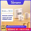 SONOFF RF Bridge R2 433MHz Gateway DW2 PIR3 Sensore di Movimento per Porte e Finestre, Controllo Vocale, Scenari Intelligenti tramite EWeLink, Google Home, Alexa