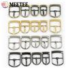 Meetee 5/10/20 pz 13/16/20/25mm fibbie in metallo per borsa cinturino cintura fibbia ad ardiglione scarpe regolazione borsa fermagli accessori fai da te
