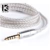 KBEAR 16 Core Cavo bilanciato placcato argento aggiornato 2.5/3.5/4.4MM Auricolare cablato MMCX/QDC/2PIN Connettore per KZ KBEAR BL03 KS1