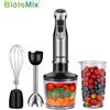 BioloMix 4 in 1 frullatore a immersione ad alta potenza da 1200W include tritatutto e tazza per frullato lame per ghiaccio in acciaio inossidabile