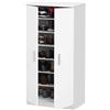 BAKAJI Mobile Scarpiera Portascarpe Ingresso Casa con 7 Ripiani Porta Scarpe Chiusura 2 Ante Struttura in Legno Armadio Mobiletto Ausiliario Multiuso Dimensione 108 x 55 x 36 cm (Bianco)