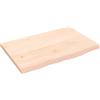 vidaXL Tafelblad 60x40x2 cm onbehandeld massief eikenhout