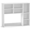 GIANTEX Scaffale da scrivania con 7 scomparti aperti, mobile organizer su tavolo con kit antiribaltamento, 94 x 25 x 79 cm, scaffale per riporre piante, generi e libri (bianco)