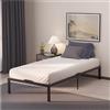 Dreamzie Struttura Letto Matrimoniale 90x190 con Rete in Metallo - Rete 90x190 con Gambe - Altezza 45 cm - Struttura Resistente, Montaggio Facile, Ampia Capacità di Stoccaggio