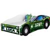 ACMA Letto Auto Bambino 160x80 cm Modello 7 con Materasso e Rete a Doghe - Letto Junior Auto Personalizzato con Nome, Letto Bambini Design Auto per Cameretta con Sponda di Sicurezza