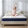 EDIMENS Materasso 140 x 200 cm, a molle insacchettate, H5, media rigidità, con schiuma confortevole, traspirante, altezza 25 cm, per letto a molle, letto imbottito e letto per gli ospiti