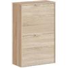 MERCATONE GERMANVOX da oltre 40 anni arr Scarpiera Salvaspazio Slim Rovere 2 Ribalte 50x22x76 cm