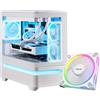 PC Assemblato PC Gaming Ricondizionato (Core Ultra 5 250K Plus 18-core, 32 GB DDR5, RTX 4070 12GB, 2TB, Wi-Fi, Bianco) - Windows 11 - Eccellente