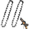Fifchall Confezione da 2 catene per motosega da 12,7 cm, a basso contraccolpo, adatte per WORX WG324, FASTCRAFT 2020X-L, catene di ricambio da 12,7 cm adatte per motosega elettrica a batteria da 12,7 cm
