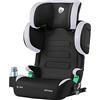 globalkids Seggiolino auto per bambini da 15 a 36 kg, seggiolino auto con Isofix, i-Size R129, rialzo seggiolino per bambini, da 3,5 a 12 anni (da 100 a 150 cm), braccioli e poggiatesta regolabili in