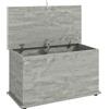 HOMCOM Cassapanca contenitore con cerniere di sicurezza, 80x40x45 cm, grigio | Aosom Italy
