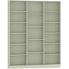 HOMCOM Libreria a 6 livelli con 17 scomparti, 149x23,6x188 cm, verde | Aosom Italy