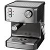 HOMCOM Macchina per caffè espresso 20 bar con lancia vapore e serbatoio 1,6 L, nero | Aosom Italy