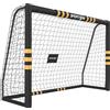 SPORTNOW Porta da calcio portatile imbottita, 240x160 cm, giallo | Aosom Italy