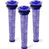 whekeosh Confezione da 3 pre-filtri di ricambio per Dyson, compatibili con Dyson V6, V7, V8, DC59, DC58, sostituisce la parte 965661 01 (confezione da 3)