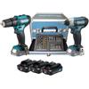 Makita Kit COMBO trapano+avvitatore impulsi makita CLX228SAX2 con 3 batterie da12V + Valigetta + 23 accessori - CLX228SAX2 IL MIOFERRAMENTA Eâ€™ UN RIVEND