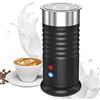NWOUIIAY Montalatte Elettrico 4 in 1 Schiuma Latte Elettrico 600W 240ML Macchina per Cappuccino in Acciaio Inox Montalatte Automatico per Cappuccino Macchiato Caffè Latte