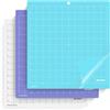 XINART Tappetino da taglio per Silhouette Cameo 4/3/2/1 (3 tappetini standard Grip/LightGrip/StrongGrip, 12 x 12 pollici)