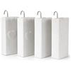 MOHOME Umidificatore Termosifoni Ceramica Per Radiatori Colori Assortirti Set da 4 Sospesi Evaporatore Porta Acqua Termosifone 8 x 4 x 17,5 cm Gancio a S Appendibile Controllo Umidità Domestica