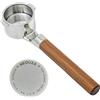 NEOUZA Portafiltro senza fondo a 2 orecchie, 51 mm, per DeLonghi Stilosa ECP31.21 ECP33.21 ECP35.31 ECP3420 ECP3220 EC155 Home Barista (mogano)