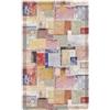Pierre Tappeti Tappeto salotto AUTORE MULTICOLORE cm.85x150 moderno arte contemporanea, multiuso lavabile velour antiscivolo, arredo casa soggiorno camera ingresso