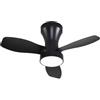 BEL AIR HOME - Ventilatore da soffitto TAURUS con motore DC e luce LED 24 W, 6 velocità dell'aria e 3 temperature di luce, telecomando incluso, (nero ciliegio)