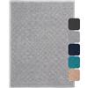 Twinzen Tappeto Bagno Antiscivolo in Ciniglia | Tappetino Bagno Super Assorbente, Lavabile in Lavatrice | Per doccia, bagno, vasca da bagno o tappetino WC, Grigio Chiaro, 40x60 cm