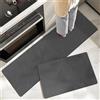Highdi Tappeto Cucina, Antiscivolo Tappeto Passatoia Cucina, Tappeto Cucina in Diatomite Serie Semplice Grigio,Tappeti Runner Tappeto Corridoio per Ingresso Soggiorno Bagno (Grigio Scuro 1,50x120cm)