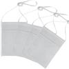 Stampasi Tasca Portabicchieri da Collo con Tracolla - Sacca Porta Calici 18x23 cm - Porta Bicchieri in Bianco, Bordeaux, Blu e Nero (500, Bianco)