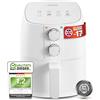 Linsar - Friggitrice ad aria calda 4L - Friggitrice ad aria con timer e funzione Keep Warm - Temperatura selezionabile - Più risparmio energetico e più veloce del forno - 1400 Watt (Bianco)