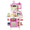 AIYAPLAY Cucina Giocattolo con 104 Accessori 3-6 Anni 52.5x22x100 cm Rosa | Suoni Realistici, Gioco per Bambini, in PP, PE e ABS