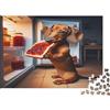 PWEJMHDPCGRz Bassotto Frigorifero Puzzle 1000 Pezzi Carta per Adulti Scena Notturna Cucina Puzzle per Famiglia 38x26cm/1000pcs
