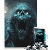 JIANGENNF Puzzle da 1000 pezzi per adulti: terrificante zombie in un cimitero gioco rompicapo divertente antistress ideale per rafforzare l'amore di coppia 38x52cm