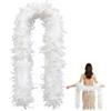 UWJOWP Boa di Piume Bianco 2M - Accessorio per Matrimoni, Party e Servizi Fotografici