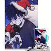 JIANGENNF Puzzle da 1000 pezzi per adulti, tema natalizio anime, gioco rompicapo, difficile, per rafforzare l'amore tra le coppie 38x52cm