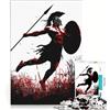JIANGENNF Puzzle da 1000 pezzi per adulti Cosa desidera la lancia di uno spartano - Decorazione da parete compleanni e Natale 38x26cm