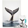 JIANGENNF Puzzle da 1000 pezzi per adulti Coda di balena che sfonda - Gioco impossibile - Sfida difficile per rafforzare l'amore tra le coppie 38x26cm